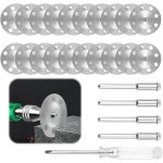20 pi�ces disques de diamant compatibles avec outil rotatif, 22mm disques de coupe avec 4 tiges, accessoire ...