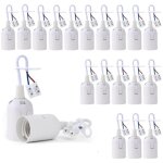 20 pi�ces douille de lampe e27 , base de lumi�re douille de suspension douille de chantier r�novation ...