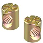 20 pi�ces �crou cylindrique, m6 x 20mm boulon de meubles fendue, �crous de baril en acier au carbone ...