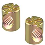 20 pi�ces �crou cylindrique, m6 x 20mm boulon de meubles fendue, �crous de baril en acier au carbone ...