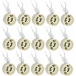 20 pi�ces gu10 support de lampe douille gu10 base en c�ramique 2a 250v avec 9cm c�ble en silicone douille ...