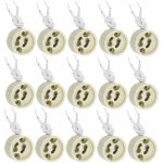 20 pi�ces gu10 support de lampe douille gu10 base en c�ramique 2a 250v avec 9cm c�ble en silicone douille ...