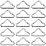 20 pi�ces haute r�sistance boucle triangle trampoline m�tal bague triangulaire boucle anneau de tapis ...