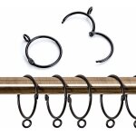 Vurahome - 20 pi�ces m�tal anneaux rideaux, ouverts et ferm�s crochets de suspendre � anneaux pour rideaux ...