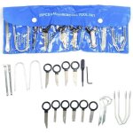 20 pi�ces outils de d�montage d'autoradio universel kit d�montage autoradio pour mercedes - benz bmw ...