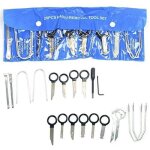 20 pi�ces outils de d�montage d'autoradio universel kit d�montage autoradio pour mercedes - benz bmw ...
