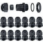 20 pices pg7 en plastique tanche rglable 3 - 6. 5mm connectique presse - toupe connecteurs presse ...