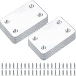 20 pices plaques d'assemblage perfore plates, fixation droits plats plaques, connecteurs equerre fixatio ...