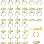 20 pices porte - cartes de table or, supports de numro de table, porte menu mariage, porte nom table ...