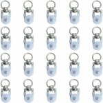 Vurahome - 20 pi�ces roue de poulie en m�tal, poulie rideau, crochet rideaux coulissants, poulie rail ...