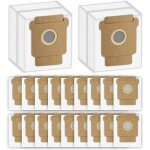 (20 pi�ces) sacs � poussi�re de rechange q0520 pour irobot roomba 105p / 505 / 405 / q0520 (sacs de r�cup�rati ...