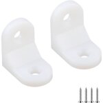 20 pi�ces support d'angle en plastique, support d'angle � angle droit, �querres d'angle en l pour meubles, ...