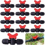 20 pi�ces vannes de commutation pour irrigation goutte � goutte, tuyau pe 16 mm, raccords � verrouillage ...