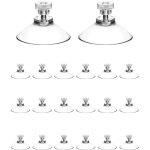 20 pices de ventouse, ventouses pour fentres, ventouse vitre,  40mm avec crou molet, pour tissu ...