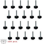 20 pieds r�glables avec base hexagonale en pe �22 mm avec tige fixe m6x30mm ? id�al pour maison, bureau ...