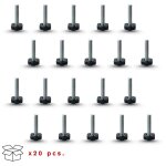 20 pieds r�glables avec base hexagonale en pe �22 mm avec tige fixe m8x40mm ? id�al pour maison, bureau ...