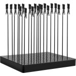 20 pince crocodile avec support de base pour a�rographe, outil de peinture de mod�le, pinces crocodiles ...