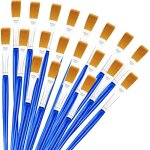 20 pinceaux nylon pointe fine, synth�tiques, pour acrylique, aquarelle, huile, gouache, d�tails pr�cis ...