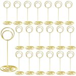 20 porte - num�ros table ronds 85�35 mm ? clips photo pour menu et d�coration mariage