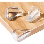 20 table corner protectors to protect babies from sharp table corners. transparent, non - toxic, odorless ...
