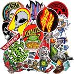 200 autocollants sympas, autocollants en vinyle imperm�ables pour bouteilles d'eau, skateboards, ordinateurs ...