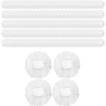 200 pi�ces de housses de casque jetables pour �couteurs, coussinets d'oreille, housse de casque non tiss�e ...