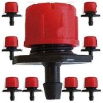 200 x goutteur r�glable 0 � 70 l / h. kits de syst�me d'irrigation goutte � goutte micro flow drip head ...