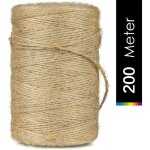 200m x2mm ficelle de jute, ficelle de jardin, corde de jute naturelle, arts artisanat ficelle, pour jardinage, ...