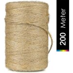 200m x2mm ficelle de jute, ficelle de jardin, corde de jute naturelle, arts artisanat ficelle, pour jardinage, ...