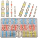 200pcs connecteur bout � bout thermor�tractable, cosses electriques � sertir thermor�tractables, �tanche ...