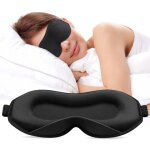 2022 masque de nuit pour femme et homme, masque de sommeil pour les yeux 3d pour dormeurs lat�raux, soie ...