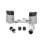 Nice - 2022 kit automatisme de portail a 2 battants hopp popkit 7124 + 7224