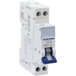 20226 eur'ohm disjoncteur 1p + n 25a courbe d connexion vis / vis 4, 5ka nf