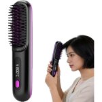 2026 peigne lissant chauffant en c�ramique sans fil, brosse coiffante pour cheveux courts, cordless ceramic ...