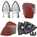 206 pi�ces plateau de poncage triangulaire kit, 2 doigts de pon�age, 2 plateau de pon�age, 100 triangles ...