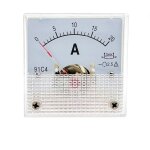 20a ampremtre panneau de courant analogique dc 0 - 20a 75mv, 20 ampres 91c4 ampremtre de pointeur ...