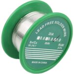 20g 1mm fil � souder sans plomb sn99. 3 cu0. 7, noyau de flux en colophane, colophane fil de soudure, ...
