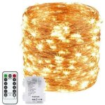 20m 200led guirlande lumineuse � piles, pour int�rieur / ext�rieur / no�l / mariage et terrasse pelouse ...