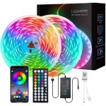 20m ruban led intelligent 5050 rvb contrle vocal rythme musical bluetooth 44 touches set dcoration ...