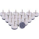 20pcs 20mm patins de meubles en plastique abs, protecteur de jambe de table de chaise, pas de bruit, ...