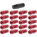 20pcs �crous de roue 50bv30 acier alli� m12x1. 5 filetage haute r�sistance rouge remplacement pour mazda ...