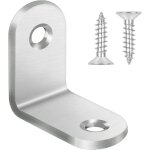 20pcs �querre de fixation inox 30x30x16mm, support d'angle droit en forme de l, �querre angle 90 degr�s ...