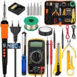 20pcs fer � souder kit, 90w kit de soudure precision num�rique souder 180?480? temp�rature r�glable, ...