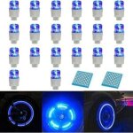 20pc lumi�re de valve de roue, lumi�res de chapeau de tige de valve de pneu de roue flash led pour le ...