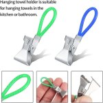 20pcs pince torchon crochet torchons, clip de rangement de torchon de cuisine en m�tal, clips torchon ...