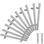 20pcs poign�e b�ton de porte t - bar cuisine porte meuble poign�es acier inoxydable - entraxe 64 mm - ...