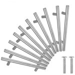 20pcs poign�e b�ton de porte t - bar cuisine porte meuble poign�es acier inoxydable - entraxe 64 mm - ...