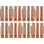 20pcs soudure pointe de tube contact en cuivre pour consommables de torche de soudage 15ak mig(1. 0)