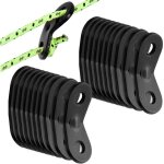 20pcs tendeur de corde tendeur camping en alliage d'aluminium crochet ajusteur de corde durable antid�rapant ...