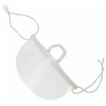 20pcs visi�re de protection r�utilisable en blanc - couvre bouche et nez facial - protection visage anti ...